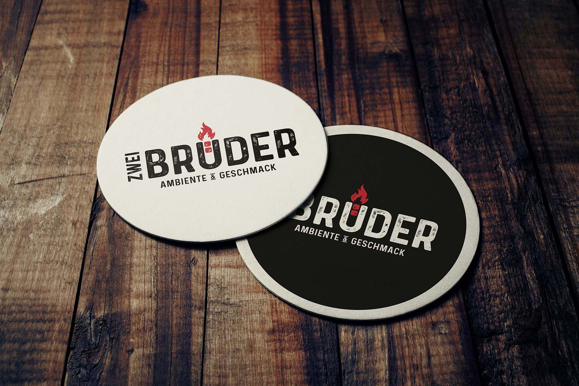 Prographics Werbeagentur Aachen Print Zwei Brüder Bierdeckel